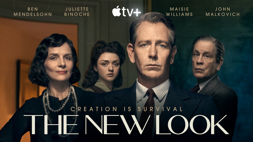 Promotional poster for The New Look television series, showing head-and-shoulder views of the four main actors.