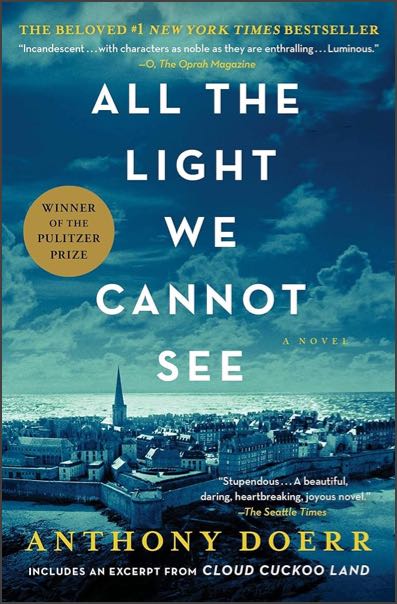 The cover of All the Light We Cannot See by Anthony Doerr