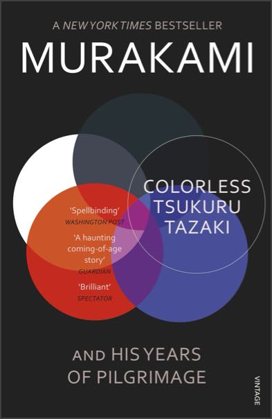 The cover of Colorless Tsukuru Tazaki and His Years of Pilgrimage by Haruki Murakami