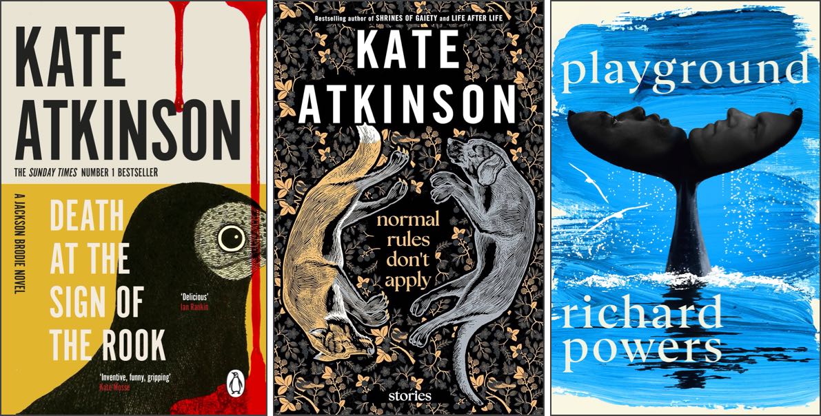 Covers of three books.