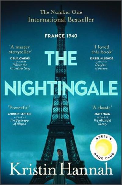 The cover of The Nightingale by Kristin Hannah