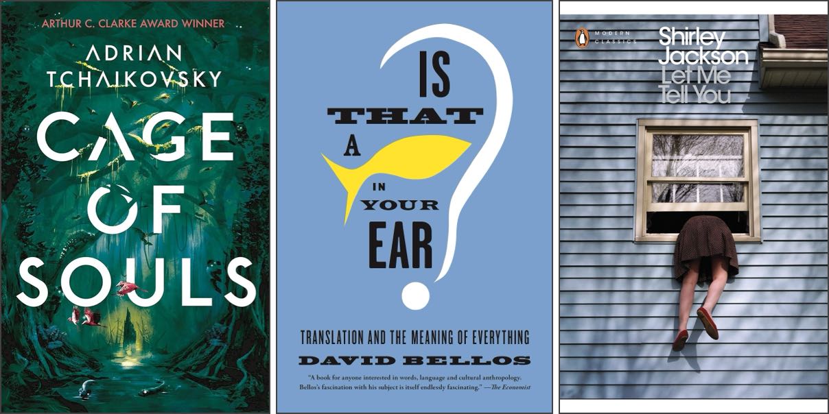 Covers of 3 books.