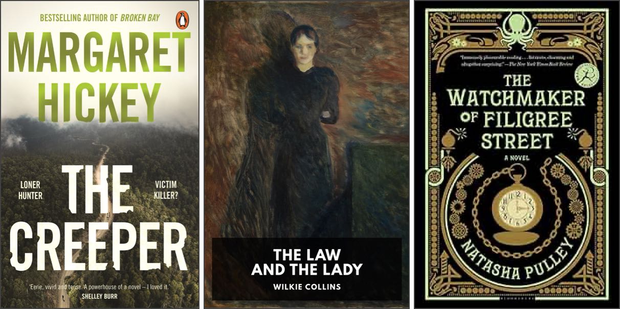 Covers of three books.