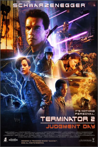 Poster for Terminator 2 by James Cameron
